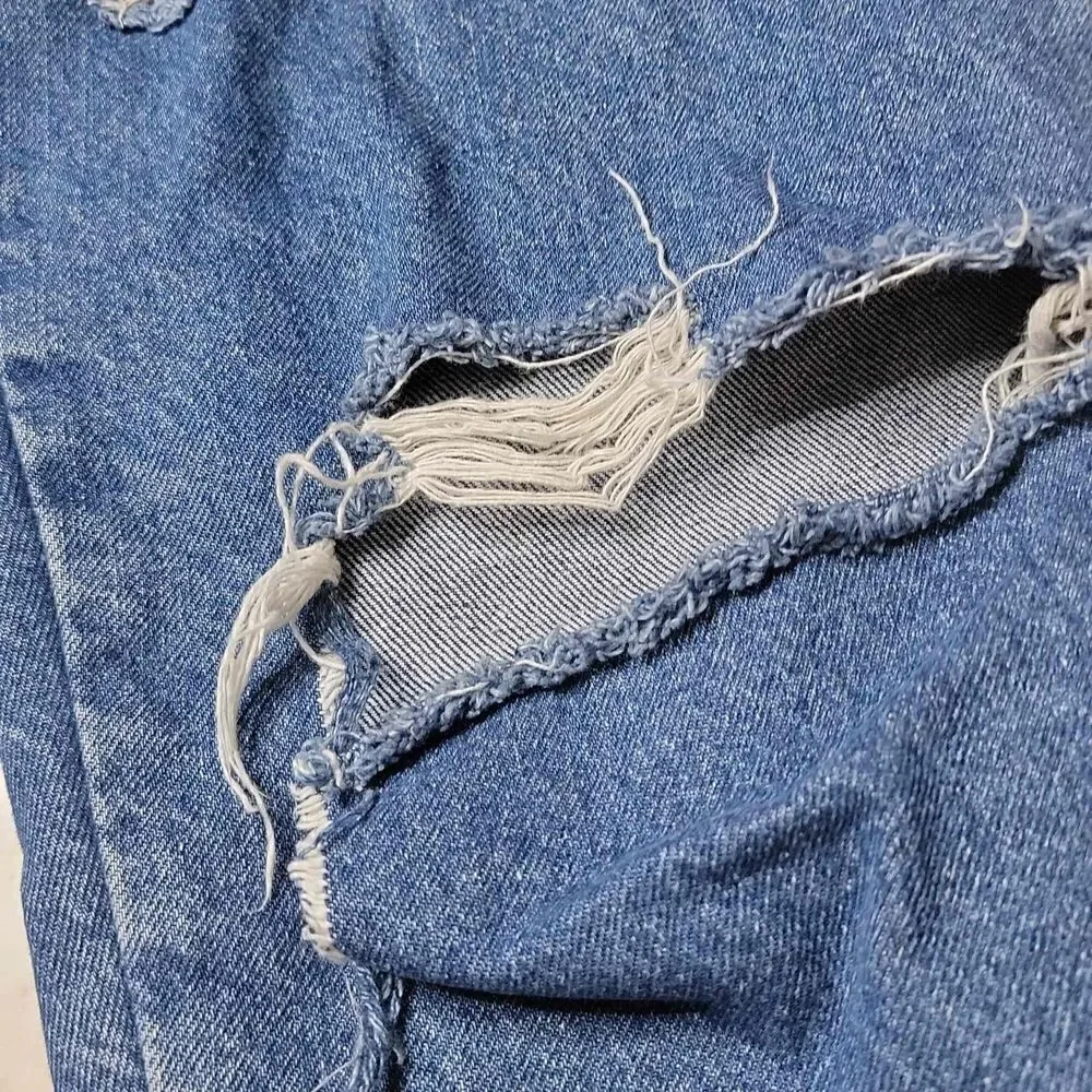L.L. Bean Distressed Relaxed Fit Denim Jeans